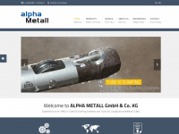 alpha-metall.de Webseite Vorschau