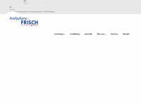 ambulanz-frisch.com Webseite Vorschau