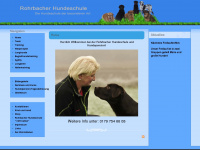 rohrbacher-hundeschule.de Webseite Vorschau