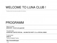 lunaclub.com Webseite Vorschau