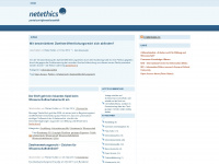netethics.net Webseite Vorschau