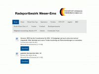 radsport-weser-ems.de Webseite Vorschau