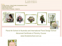 floral-art-school.com.au Webseite Vorschau