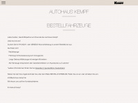autohaus-kempf.de Webseite Vorschau