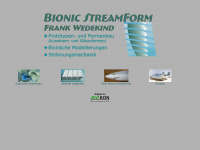 bionic-streamform.de Webseite Vorschau