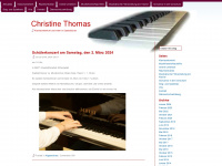 christine-thomas.org Webseite Vorschau