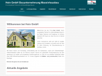 hein-massivhausbau.de Webseite Vorschau