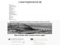 e-learning4science.de Webseite Vorschau