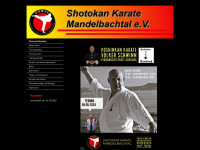 karate-mandelbachtal.de Webseite Vorschau
