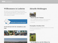 pdg-losheim.de Webseite Vorschau