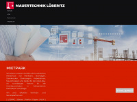 mauertechnik-loeberitz.de Webseite Vorschau