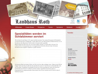 landhausroth.de Webseite Vorschau