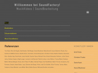 soundfactory.de Webseite Vorschau