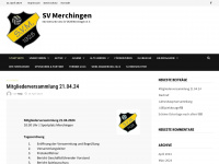 sv-merchingen.de Webseite Vorschau