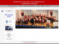 musikverein-koellerbach.de Webseite Vorschau
