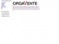 orgavente.com Webseite Vorschau