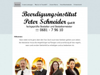 peter-schneider-bestattungen.de Webseite Vorschau