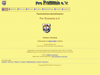 pro-romania.de Webseite Vorschau