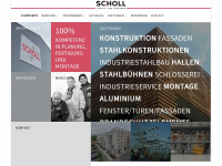 stahlbau-scholl.de Webseite Vorschau