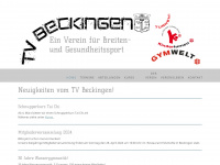 tv-beckingen.de Webseite Vorschau