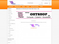 ohtshop.de Webseite Vorschau