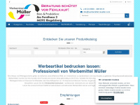 werbemittel-mueller.com Webseite Vorschau