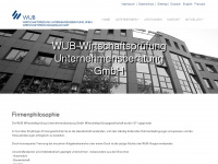 wub-unternehmensberatung.de Webseite Vorschau
