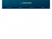 frontsound.de Webseite Vorschau