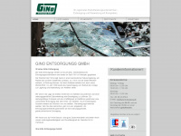 gino-entsorgung.de Webseite Vorschau