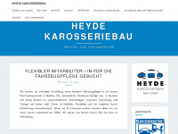 heyde-karosseriebau.de Webseite Vorschau