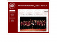 akkordeon-orchester-cestlavie.de Webseite Vorschau