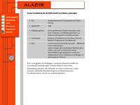 aladin-gmbh.de Webseite Vorschau