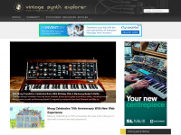 vintagesynth.com Webseite Vorschau