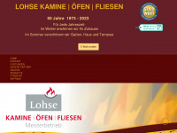 kamine-lohse.de Webseite Vorschau