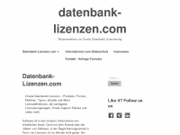 datenbank-lizenzen.com Webseite Vorschau
