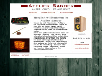 ateliersander.de Webseite Vorschau