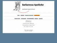 barbarossa-apotheke.biz Webseite Vorschau