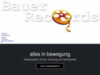 bauer-records.de Webseite Vorschau