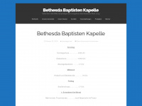 bethesda-baptisten.de Webseite Vorschau