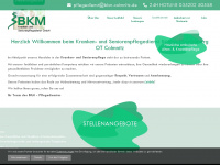 bkm-colmnitz.de Webseite Vorschau