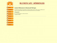 blumencafe-roehringer.de Webseite Vorschau