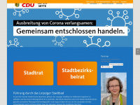 cdu-leipzig-mitte.de Webseite Vorschau