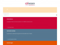 cfweber.de Webseite Vorschau