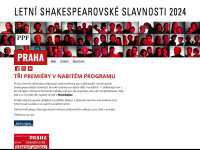 shakespeare.cz Webseite Vorschau