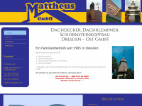 dachdecker-mattheus.de Webseite Vorschau
