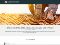 dach-karwinski.de Webseite Vorschau