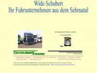 schubert-transporte.eu Webseite Vorschau