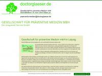 doctorglaeser.de Webseite Vorschau