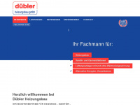 duebler-heizung.de Webseite Vorschau