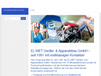 el-met.de Webseite Vorschau